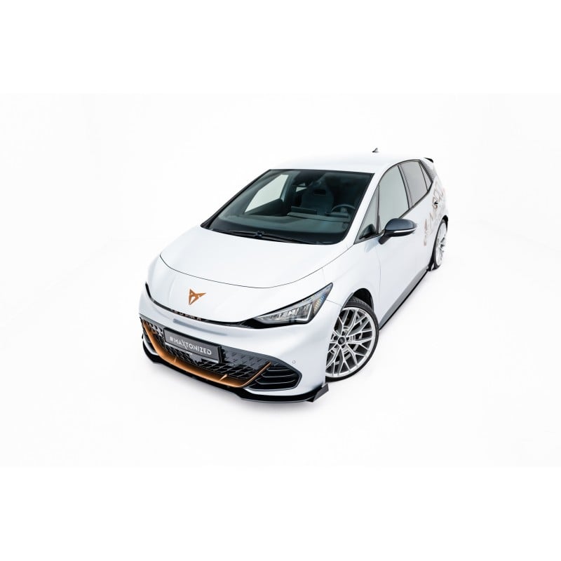 Maxton - Street Pro Lame Du Pare-Chocs Avant Cupra Born Mk1 Noir + Rabats Brillant