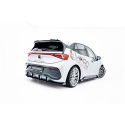 Maxton - Street Pro Central Diffuseur Arriere Cupra Born Mk1 Noir-Rouge + Rabats Brillant