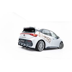 Maxton - Street Pro Central Diffuseur Arriere Cupra Born Mk1 Noir-Rouge + Rabats Brillant