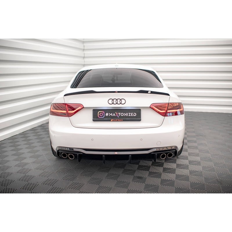 Maxton - Diffuseur Arrière Complet Audi A5 Sportback 8T Facelift (Version avec double échappement des deux côtés)