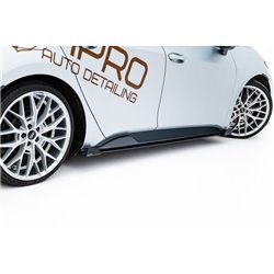 Maxton - Street Pro Rajouts Des Bas De Caisse Cupra Born Mk1 Noir-Rouge + Rabats Brillant
