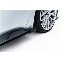 Maxton - Street Pro Rajouts Des Bas De Caisse Cupra Born Mk1 Noir-Rouge + Rabats Brillant