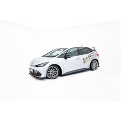 Maxton - Street Pro Rajouts Des Bas De Caisse Cupra Born Mk1 Noir-Rouge + Rabats Brillant