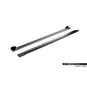 Maxton - Street Pro Rajouts Des Bas De Caisse Cupra Born Mk1 Noir-Rouge + Rabats Brillant