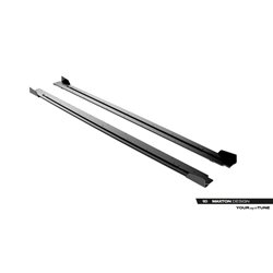 Maxton - Street Pro Rajouts Des Bas De Caisse Cupra Born Mk1 Noir-Rouge + Rabats Brillant