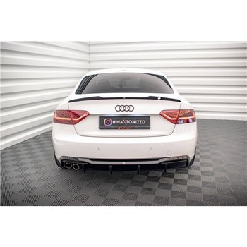 Maxton - Diffuseur Arrière Complet Audi A5 Sportback 8T Facelift (Version avec double échappement d'un côté)