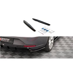 Maxton - Lames De Pare-Chocs Arrière Latérales V.2 Seat Leon FR Sportstourer Mk3 Noir Brillant