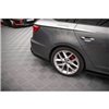 Maxton - Lames De Pare-Chocs Arrière Latérales V.2 Seat Leon FR Sportstourer Mk3 Noir Brillant