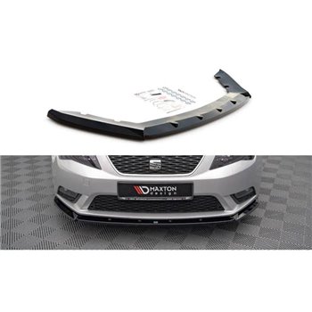 Maxton - Lame Du Pare-Chocs Avant V.1 Seat Leon Mk3 Noir Brillant