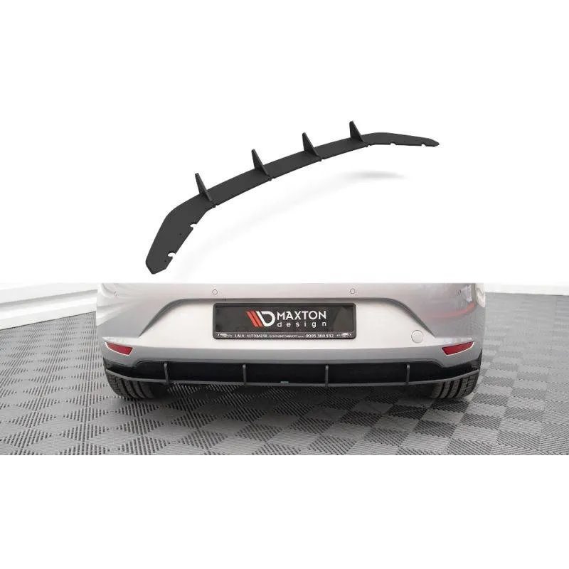 Maxton - Street Pro Central Diffuseur Arriere Seat Leon Hatchback Mk3 Noir