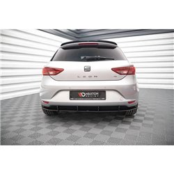 Maxton - Street Pro Central Diffuseur Arriere Seat Leon Hatchback Mk3 Noir