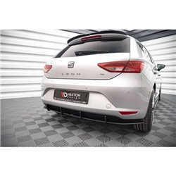 Maxton - Street Pro Central Diffuseur Arriere Seat Leon Hatchback Mk3 Noir