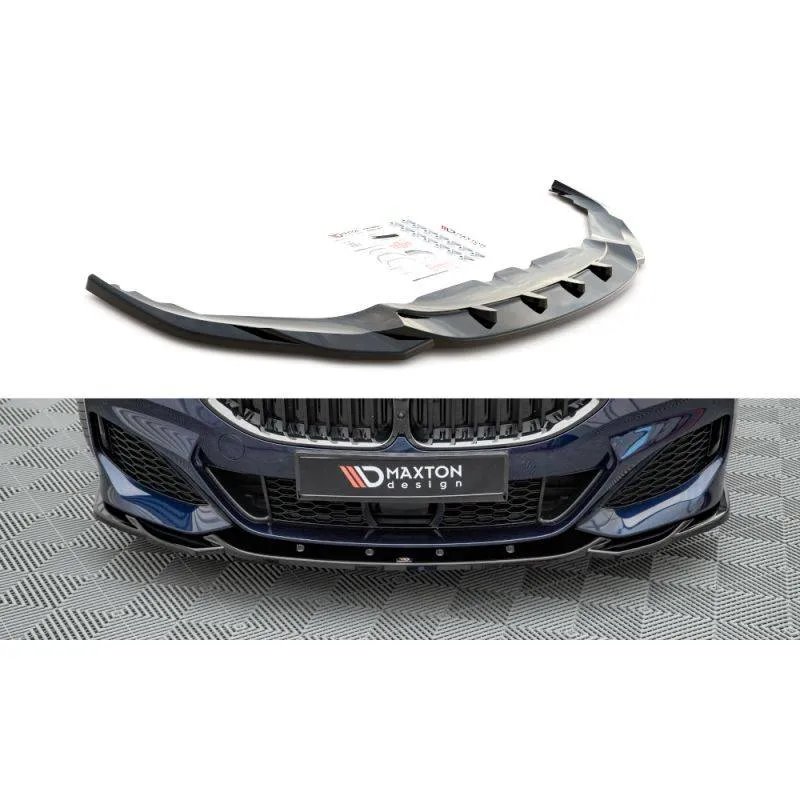 Maxton - Lame Du Pare-Chocs Avant V.4 BMW 8 Coupe M-Pack G15 / 8 Gran Coupe M-Pack G16 Noir Brillant