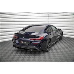 Maxton - Street Pro Central Diffuseur Arriere BMW 8 Gran Coupe M-Pack G16 Noir-Rouge