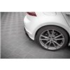 Maxton - Lames De Pare-Chocs Arrière Latérales V.4 Volkswagen Golf R Mk7 Noir Brillant