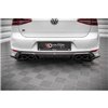 Maxton - Lames De Pare-Chocs Arrière Latérales V.4 Volkswagen Golf R Mk7 Noir Brillant