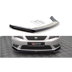 Maxton - Lame Du Pare-Chocs Avant V.2 Seat Leon Mk3 Noir Brillant