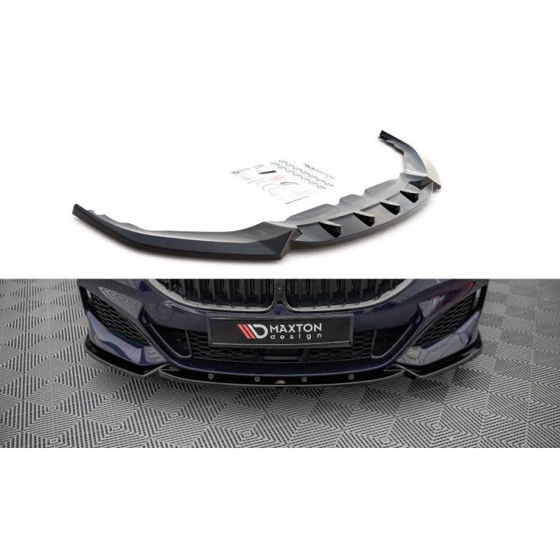 Maxton - Lame Du Pare-Chocs Avant V.3 BMW 8 Coupe G15 / 8 Gran Coupe M-pack G16 Noir Brillant