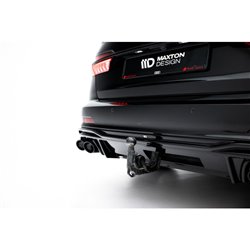 Maxton - Diffuseur Arrière Complet Audi A6 S-Line / S6 C8 / C8 Facelift Noir Brillant