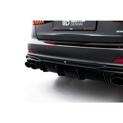 Maxton - Diffuseur Arrière Complet Audi A6 S-Line / S6 C8 / C8 Facelift Noir Brillant
