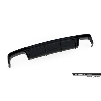 Maxton - Diffuseur Arrière Complet Audi A6 S-Line / S6 C8 / C8 Facelift Noir Brillant