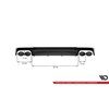 Maxton - Diffuseur Arrière Complet Audi A6 S-Line / S6 C8 / C8 Facelift Noir Brillant