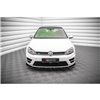 Maxton - Lame Du Pare-Chocs Avant V.4 Volkswagen Golf R / R-Line Mk7 Noir Brillant