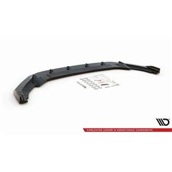 Maxton - Lame Du Pare-Chocs Avant V.4 Volkswagen Golf R / R-Line Mk7 Noir Brillant