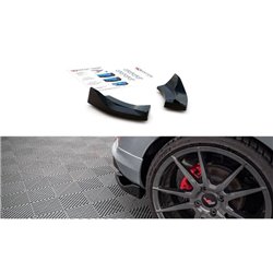 Maxton - Lames De Pare-Chocs Arrière Latérales V.1 Ford Fiesta ST Mk8 Noir Brillant