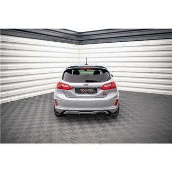 Maxton - Lames De Pare-Chocs Arrière Latérales V.1 Ford Fiesta ST Mk8 Noir Brillant