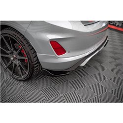 Maxton - Lames De Pare-Chocs Arrière Latérales V.1 Ford Fiesta ST Mk8 Noir Brillant