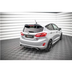 Maxton - Lames De Pare-Chocs Arrière Latérales V.1 Ford Fiesta ST Mk8 Noir Brillant
