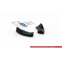 Maxton - Lames De Pare-Chocs Arrière Latérales V.1 Ford Fiesta ST Mk8 Noir Brillant