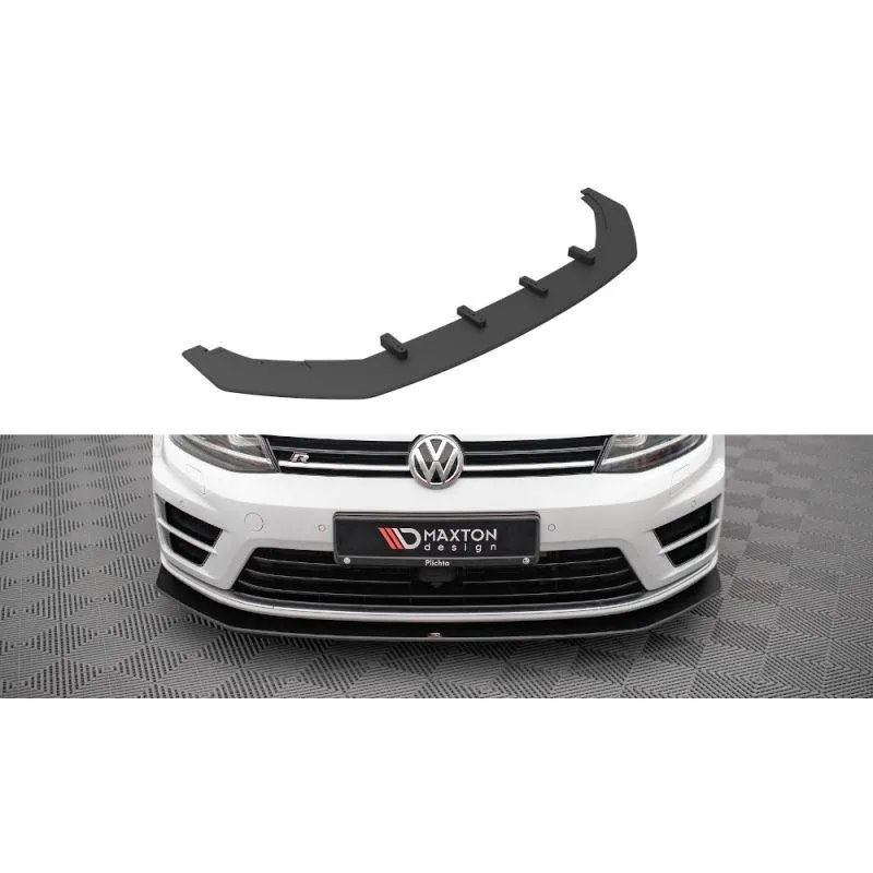 Maxton - Street Pro Lame Du Pare-Chocs Avant V.2 Volkswagen Golf R Mk7 Noir