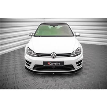 Maxton - Street Pro Lame Du Pare-Chocs Avant V.2 Volkswagen Golf R Mk7 Noir