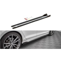 Maxton - Rajouts Des Bas De Caisse V.2 Volkswagen Golf R / R-Line Mk7 Noir Brillant