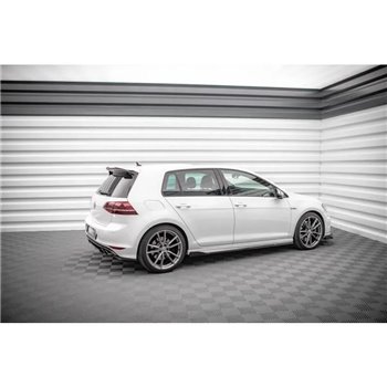 Maxton - Rajouts Des Bas De Caisse V.2 Volkswagen Golf R / R-Line Mk7 Noir Brillant