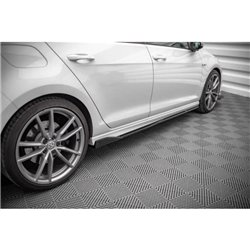 Maxton - Rajouts Des Bas De Caisse V.2 Volkswagen Golf R / R-Line Mk7 Noir Brillant