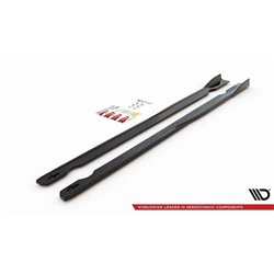 Maxton - Rajouts Des Bas De Caisse V.2 Volkswagen Golf R / R-Line Mk7 Noir Brillant