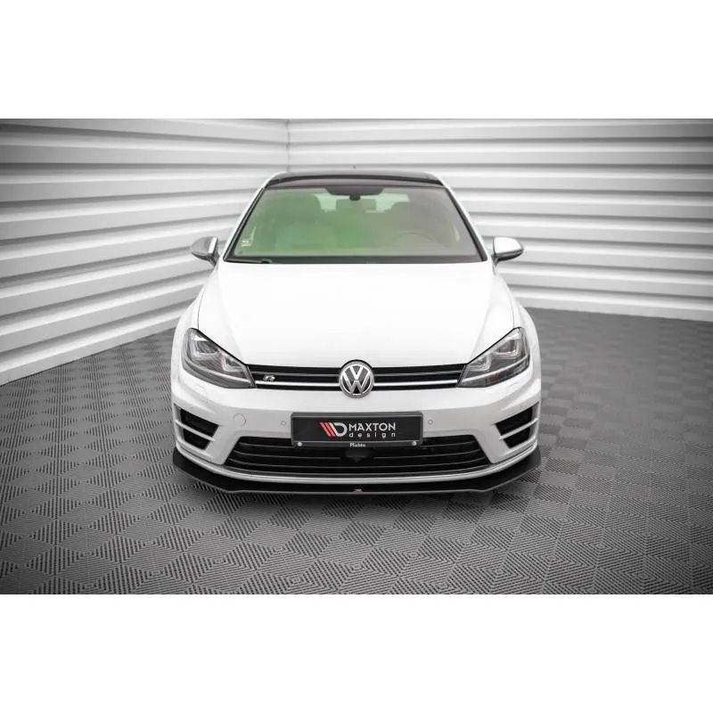Maxton - Street Pro Lame Du Pare-Chocs Avant V.1 Volkswagen Golf R Mk7 Noir