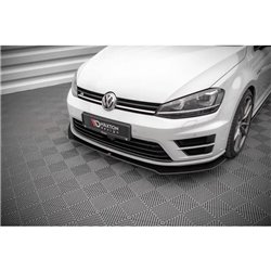 Maxton - Street Pro Lame Du Pare-Chocs Avant V.1 Volkswagen Golf R Mk7 Noir