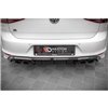 Maxton - Diffuseur Arrière Complet Volkswagen Golf R Mk7 Noir Brillant
