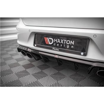 Maxton - Diffuseur Arrière Complet Volkswagen Golf R Mk7 Noir Brillant