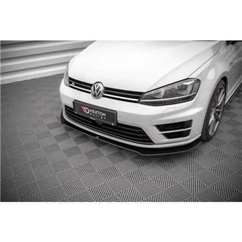 Maxton - Street Pro Lame Du Pare-Chocs Avant V.1 Volkswagen Golf R Mk7 Noir-Rouge