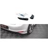 Maxton - Lames De Pare-Chocs Arrière Latérales V.3 Volkswagen Golf R Mk7 Noir Brillant
