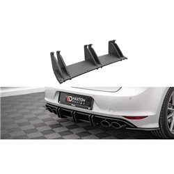 Maxton - Street Pro Central Diffuseur Arriere Volkswagen Golf R Mk7 Rouge