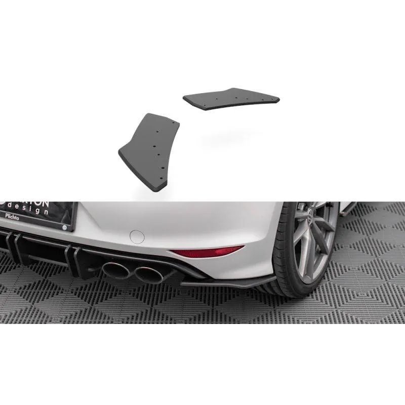 Maxton - Street Pro Lame Du Pare Chocs Arriere Volkswagen Golf R Mk7 Noir