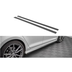 Maxton - Street Pro Rajouts Des Bas De Caisse Volkswagen Golf R Mk7 Noir-Rouge