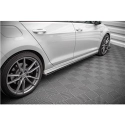 Maxton - Street Pro Rajouts Des Bas De Caisse Volkswagen Golf R Mk7 Noir-Rouge