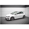 Maxton - Street Pro Rajouts Des Bas De Caisse Volkswagen Golf R Mk7 Noir-Rouge